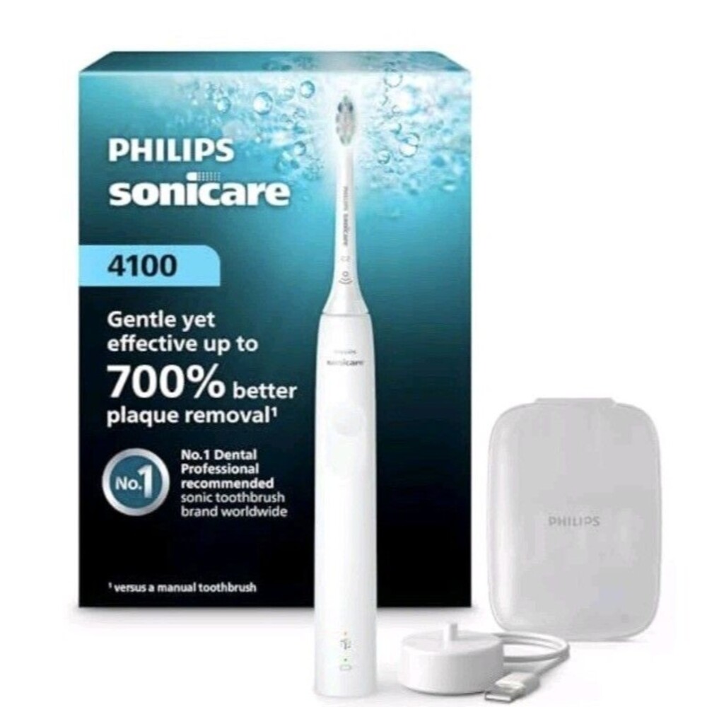 Philips Sonicare 4100 7x Rechargeable Power Toothbrush HX3681/23 White
